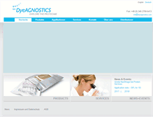 Tablet Screenshot of dyeagnostics.com